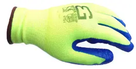 711091300954 BETTER GRIP Glove Latex Gripping Crinkle Fin #2