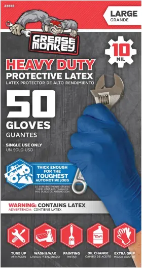 23555-110 BIG TIME PRODUCTS Grease Monkey Disposable Latex