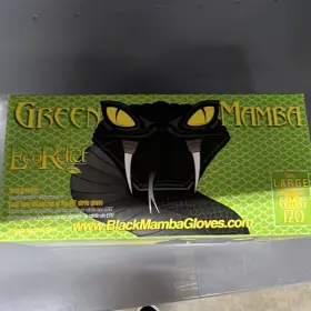 GMG120 BLACK MAMBA Eco Relief Nitrile Gloves Powder