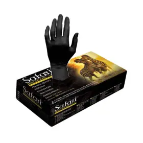SFR-87327-B-LTX-PF BLOSSOM DISPOSABLES Safari Latex Gloves