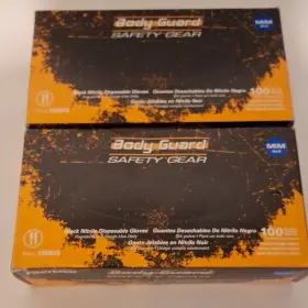 1334818 BODY GUARD Safety Gear Nitrile Disposable Gloves