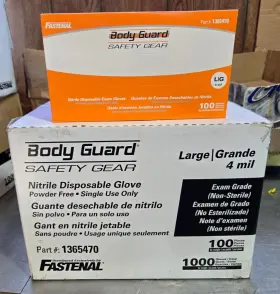 1365470 BODY GUARD Nitrile Disposable Glove Lg