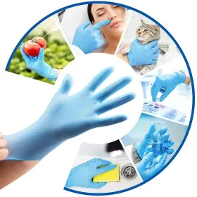 922208962 BODY GUARD Nitrile Disposable Gloves Mil Latex