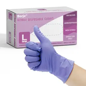 BO-016 BORJE Nitrile Exam Gloves Disposable Medical Latex
