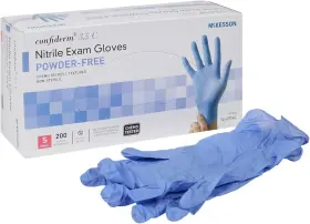313035591505 Confiderm Nitrile Exam Gloves Powder Latex