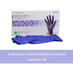 445049517592 Confiderm Nitrile Exam Gloves Powder Latex Textu #3