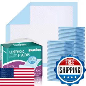 B0DFCDG21S BROSIVE Disposable Bed Pads Incontinence