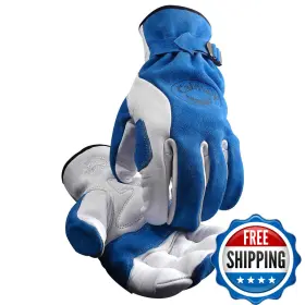 B07T1NYCDD CAIMAN Top Grain Cowhide Driver Gloves Split