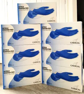 CAR-NEG-48878 CARACAL Nitrile Powder Exam Gloves