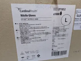 2Y1852 CARDINAL HEALTH Nitrile Gloves Ambi #3