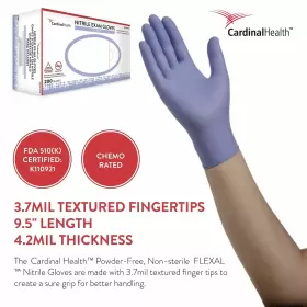 88TN02S CARDINAL HEALTH Flexal Nitrile Gloves Box Powder #2