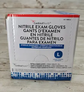 N8822 CARDINAL HEALTH Sterile Nitrile Exam Gloves Singles