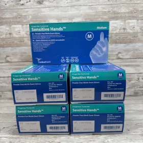 N88LDM CARDINAL HEALTH Sensitive Nitrile Exam Gloves Med