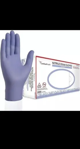 88TN02S CARDINAL HEALTH Nitrile Exam Gloves Flexal Finger