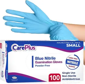 313035877821 CARE PLUS Medical Examination Nitrile Gloves