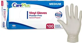 812514010853 CARE PLUS Disposable Gloves Sterile Powder Latex