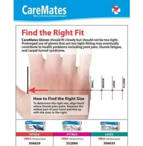 10311020 CAREMATES Latex Medical Examination Gloves Box #3