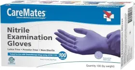 3105-3M CAREMATES Nitrile Exam Gloves Powder Sterile