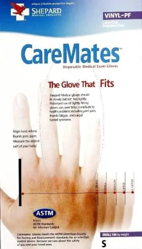 311-3M CAREMATES Latex Exam Gloves Powder Sterile