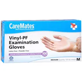715912104325 CAREMATES Medical Exam Gloves Latex Rubber #2