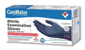 SH10611-4 CAREMATES Nitrile Examination Gloves Sterile Powder