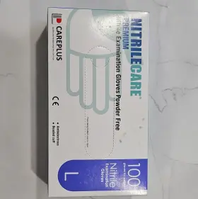 2D1230009 CAREPLUS Nitrilecare Nitrile Exam Gloves Powder