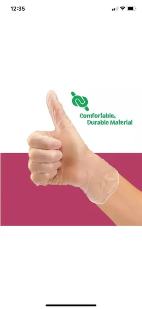 Gpvpf-m CAREPLUS Disposable Gloves Powder Latex #2