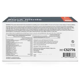 612479263666 CARESTOCK Nitrile Exam Gloves Disposable Latex #3