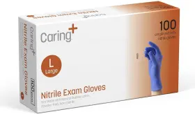 313024897847 CARING Nitrile Exam Gloves Powder Disposable Car