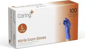 313054368300 CARING Nitrile Exam Gloves Powder Medical Food #2
