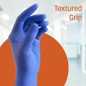 445000411457 CARING Nitrile Exam Gloves Powder Disposable Car #2