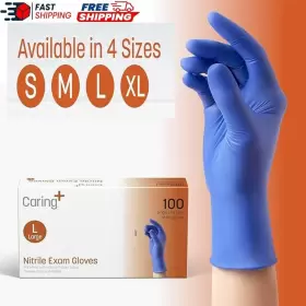 B0C9SV7T7P CARING Nitrile Exam Powder Glove Medical Cleaning