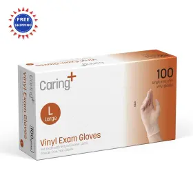 CAR4135 CARING Exam Gloves Powder Latex Medical Food