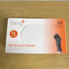 CAR8504 CARING Nitrile Exam Gloves Powder