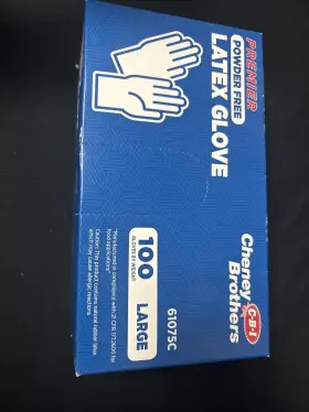 81077C CHENEY BROTHERS Premier Powder Latex Gloves Box