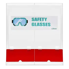 SGD-2 CIAOHER Wall Mount Acrylic Safety Glasses Dispenser