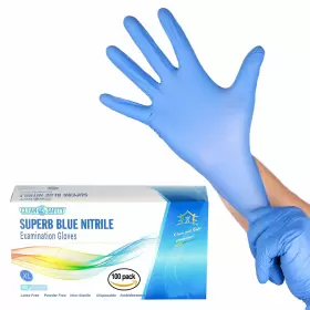 818420020566 CLEANSAFETY Nitrile Powder Examination Gloves