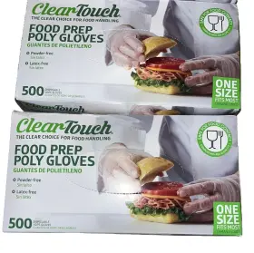 WF309475531 CLEARTOUCH Disposable Food Handling Gloves Poly #2