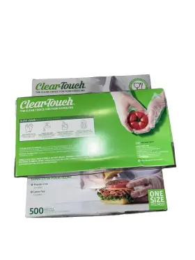 WF309475531 CLEARTOUCH Disposable Food Handling Gloves Poly #3