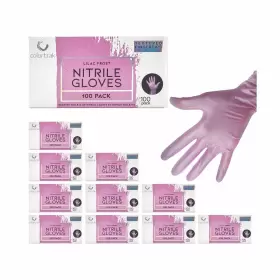 2NZ914-249 COLORTRAK Luminous Disposable Nitrile Gloves Lilac