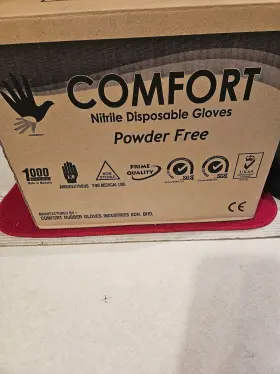 PFNBR-244 COMFORT RUBBER GLOVES INDUSTRIES Powder Nitrile Box