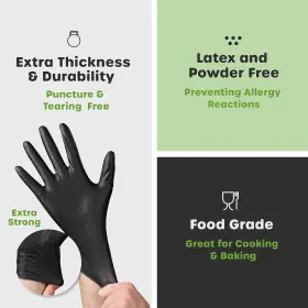 313045797720 COMFY PACKAGE Nitrile Disposable Gloves Mil #3
