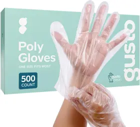 445043359396 COMFY PACKAGE Disposable Poly Gloves Cooking