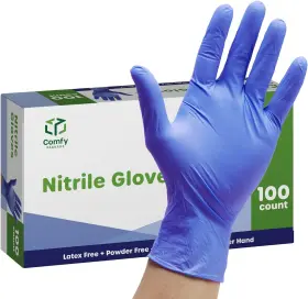 445049957909 COMFY PACKAGE Mil Nitrile Disposable Gloves