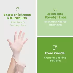 726084639027 COMFY PACKAGE Pack Powder Disposable Gloves #3