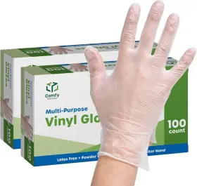744759841025 COMFY PACKAGE Pack Powder Disposable Glovess #2