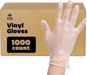 744759841025 COMFY PACKAGE Pack Powder Disposable Glovess