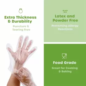 810085791386 COMFY PACKAGE Disposable Poly Gloves Cooking #3
