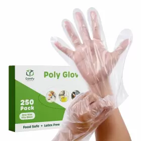 810085791386 COMFY PACKAGE Disposable Poly Gloves Cooking