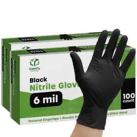 B09KSBYHVH COMFY PACKAGE Nitrile Gloves Mil Latex Powder